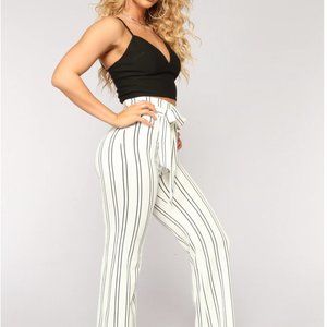 TIED TO YOU TIE WAIST PANTS - WHITE